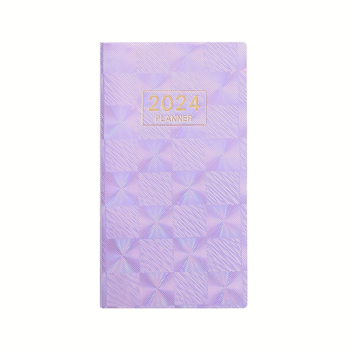 A6 Laser English Schedule Book Colorful Star Cover Weekly Calendar Plan Book