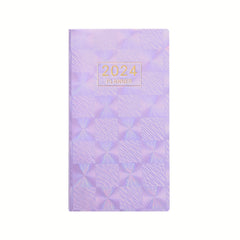 A6 Laser English Schedule Book Colorful Star Cover Weekly Calendar Plan Book