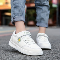 Girl's Flower Pattern Skate Shoes Non Slip Casual Sneakers