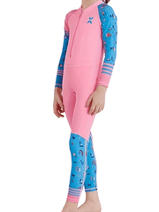 Girl's Clash One piece Swimsuit Long Sleeve Surfing Suit
