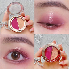 Macaron Gradient Eyeshadow Palette Matte Pearly Finish Purple Pink