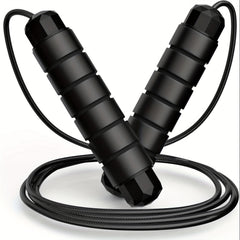 Adjustable Steel Skipping Rope With Foam Handles For Home Workouts