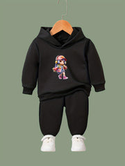 OERYUI Girls Boys Dance Girl Print Hoodies Pants Set For Spring
