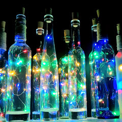 5pcs Wine Bottle Lights Cork 30 LED Colorful Fairy String Lights