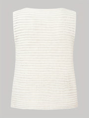 Sleeveless Knitted Top Summer Solid Casual Top Women's Clothing