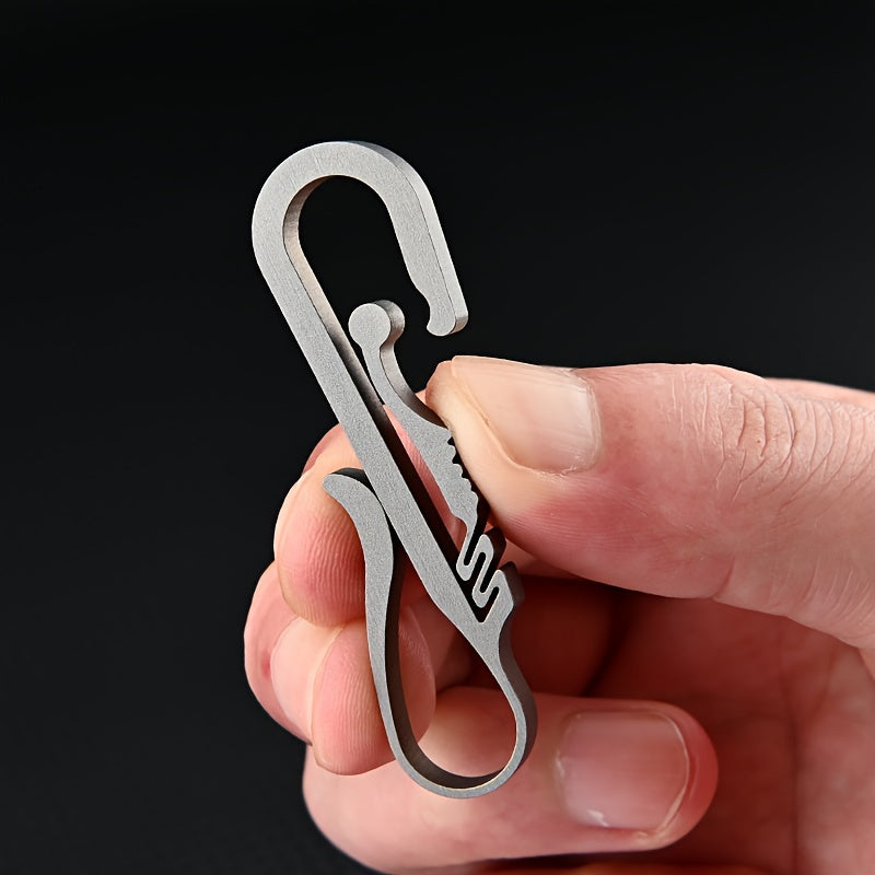 Titanium Alloy Keychain Buckle Pendant Waist Hanging Key Ring Keychain