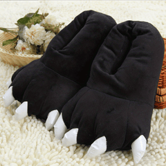 Men's Dino Claw Slippers With Fleece Indoor Warmth