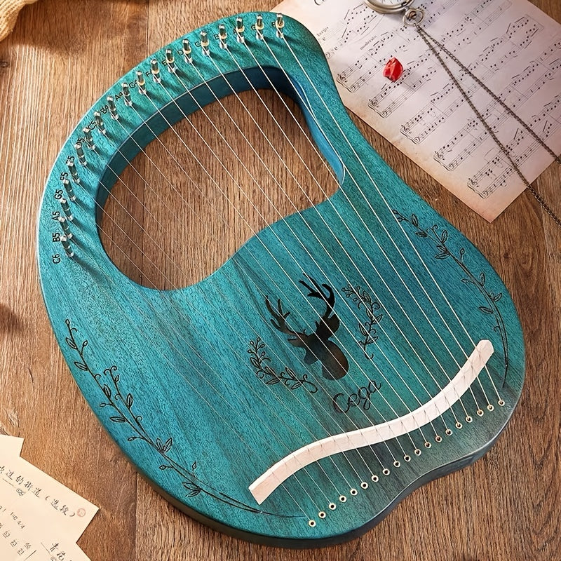 16 19 String Harp Lyre Small Portable Musical Instrument Easy To Learn