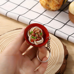 Bowl & Noodle Keychain Set for Couples