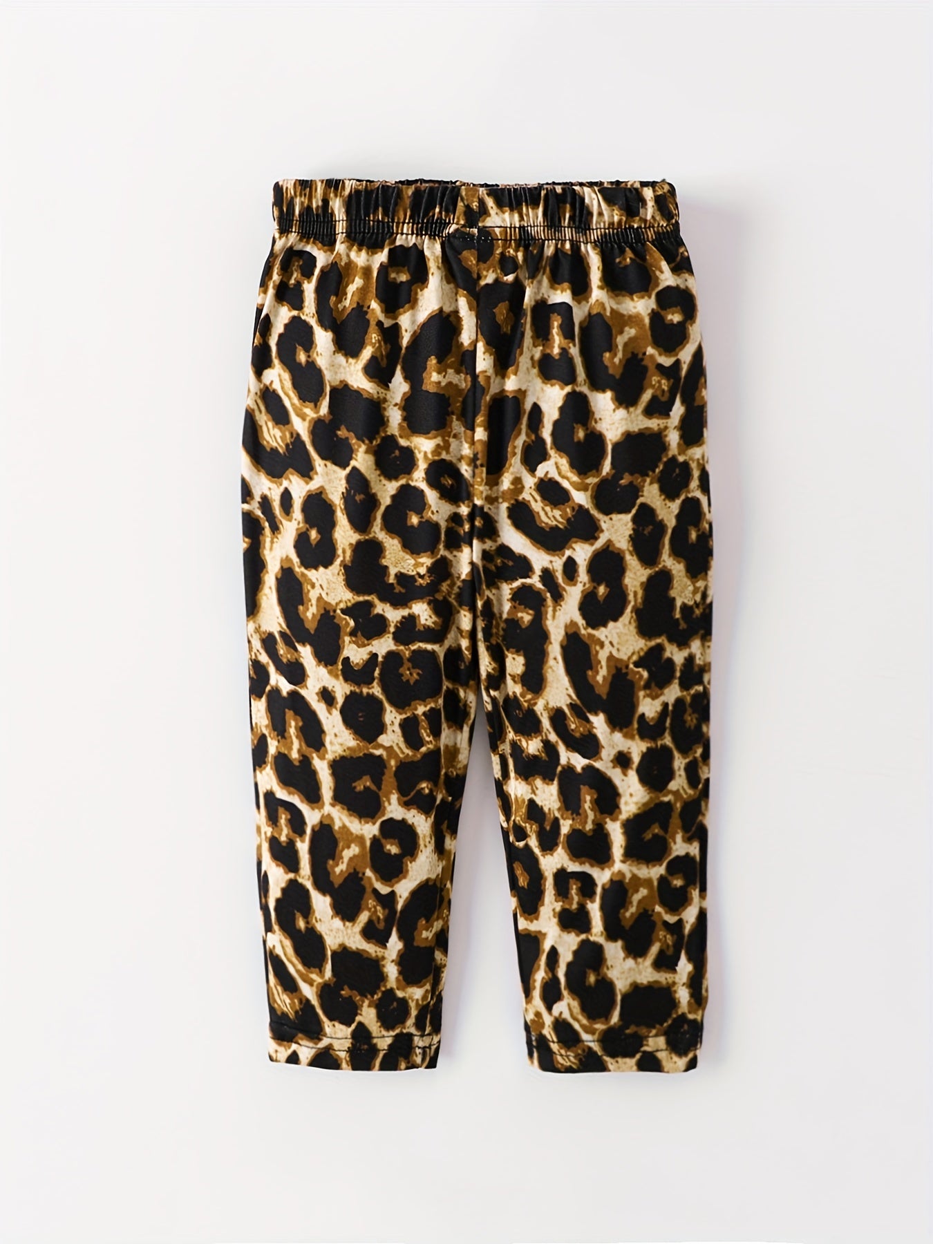 Baby Girls Leopard Graphic Casual Trousers