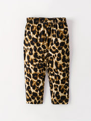 Baby Girls Leopard Graphic Casual Trousers
