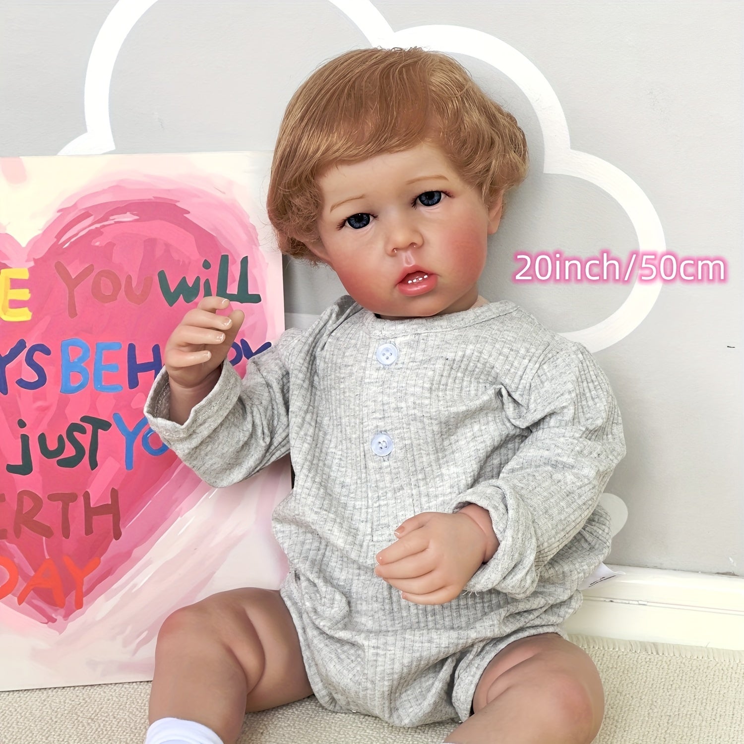 20" Realistic Reborn Doll Boy Cloth Body 3D Veins