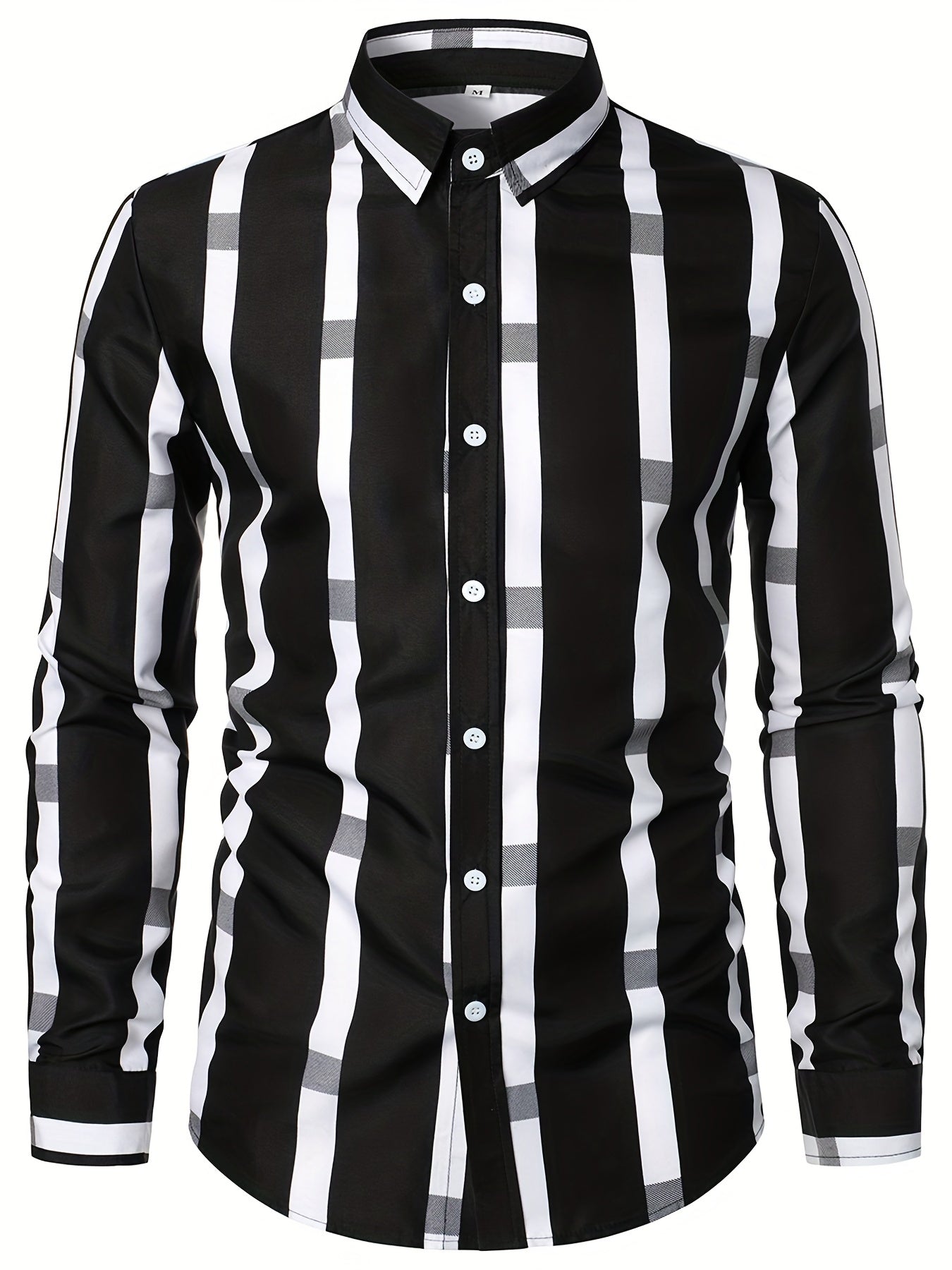 Men's Casual Slim Fit All Over Print Shirt