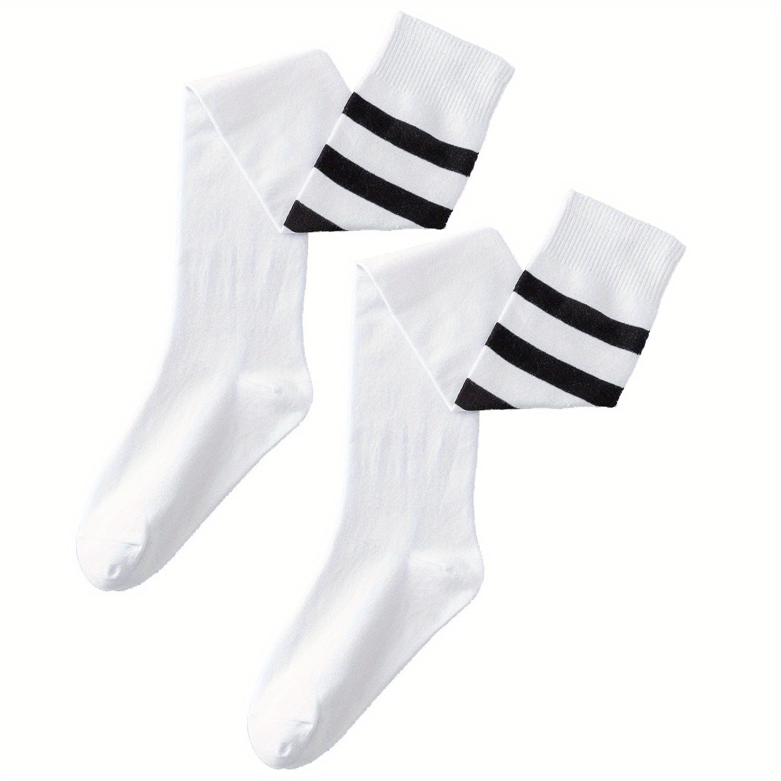 Striped Over The Knee Socks