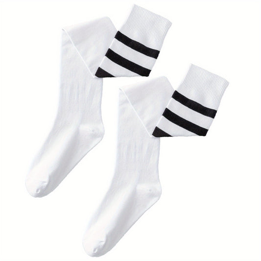 Striped Over The Knee Socks