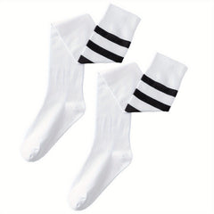 Striped Over The Knee Socks