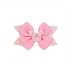 Sequin Mouse Ear Bow Hair Clips Hair Accessories Holiday Gift For Girls