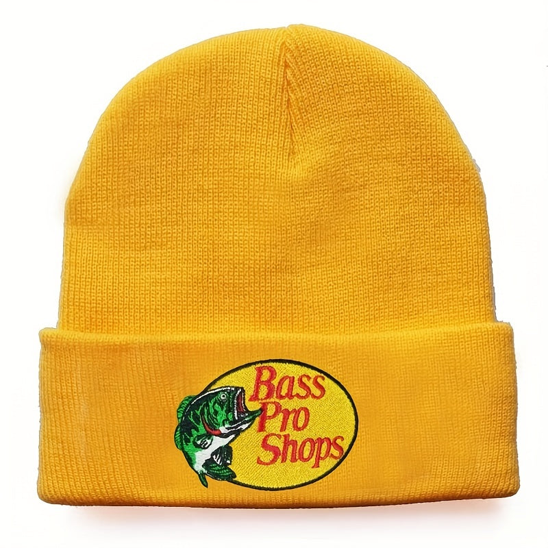 Embroidered Wool Cap Knitted Pullover Warm Hip Hop Cap