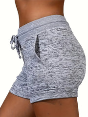 Letter & Graphic Drawstring Shorts for Women