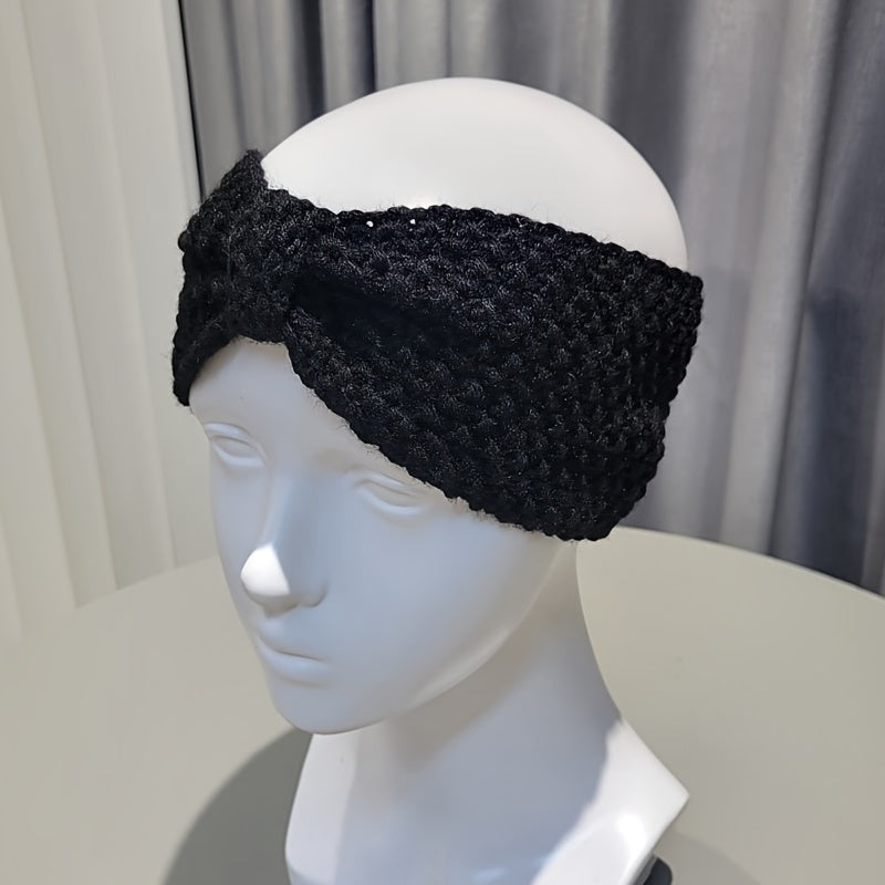 Vintage Winter Knitted Headband Hair Accessory Christmas