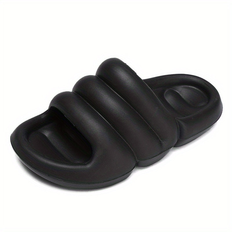 Men's Non Slip Platform Slides Soft Sole Cloud Slides for Indoor Outdoor