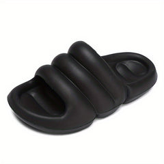 Men's Non Slip Platform Slides Soft Sole Cloud Slides for Indoor Outdoor