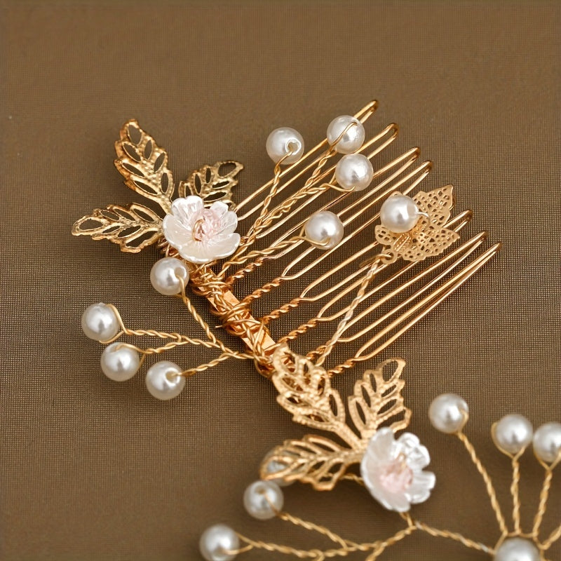 Faux Pearl Headband Bridal Hair Accessories