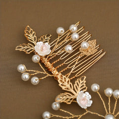 Faux Pearl Headband Bridal Hair Accessories