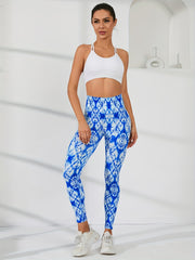 Tie Dye Yoga Leggings Elastic Hip Lifting Slimming Running Outer Sports Tights