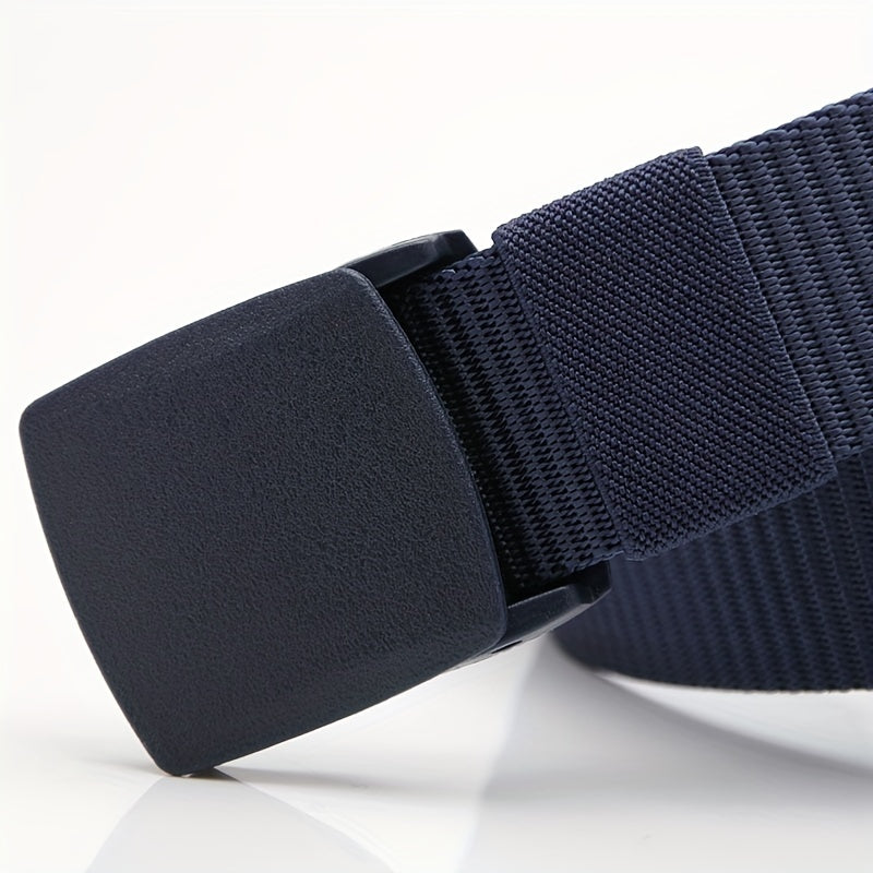 Men's Nylon Automatic Belt Canvas Webbing Tactical Belt