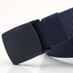 Men's Nylon Automatic Belt Canvas Webbing Tactical Belt