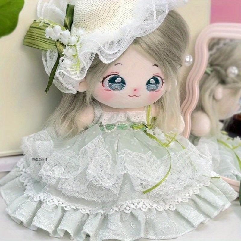 Green Princess Skirt Party Dress for 1/4 BJD Dolls