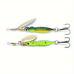 Luminous Rotating Sequin Bait Insect Shaped for Bass Trout Seawater Fresh
