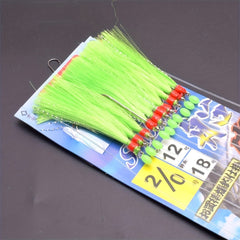 Stainless Steel 10 Skewer Hooks Bionic Squid Chatterbait Hooks
