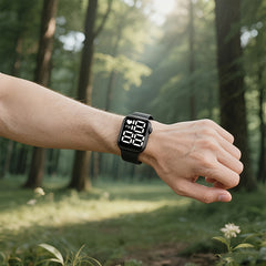 Touch Screen Square Sports Watch with Essential Wristband