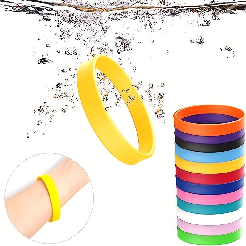 Assorted Silicone Wristbands - Sports Team Rubber Bands - Set of 60