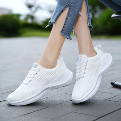 Women's Ultralight Mesh Running Shoes Lace-up Comfort Outdoor Walking Shoes