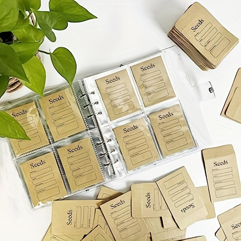 Seed Storage Organizers With 20 Resealable Seed Envelopes