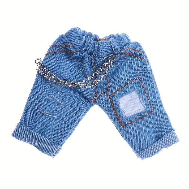 1pc Broken Chain Jeans Doll Clothing Gift