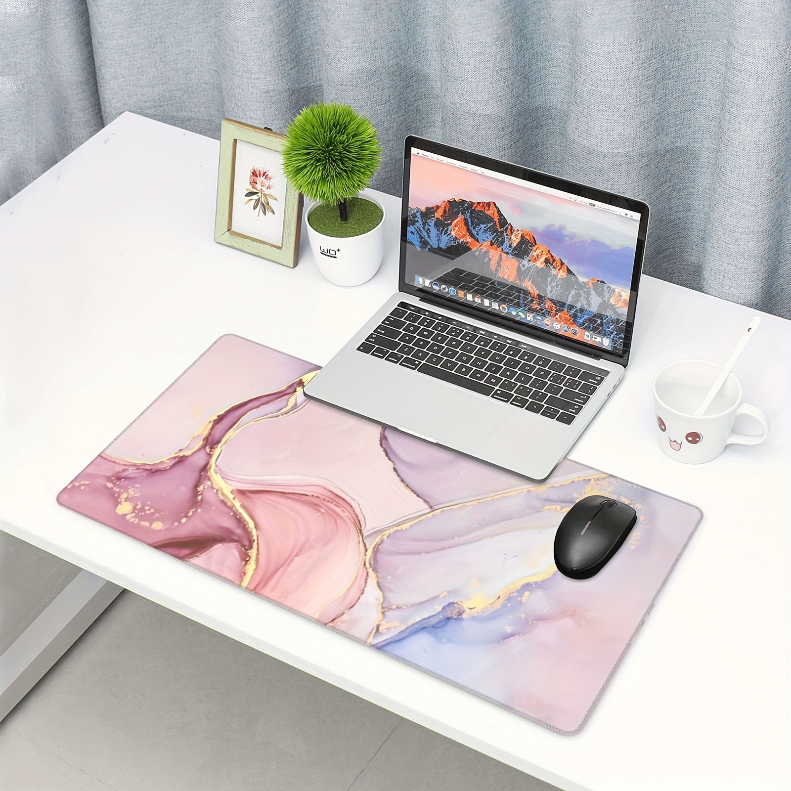 Thick Abstract Large Mouse Pad 80x40cm Anti-Skid Office Desk Carpet