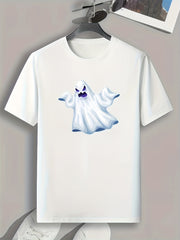 Halloween Ghost Print Men's Graphic T-shirt