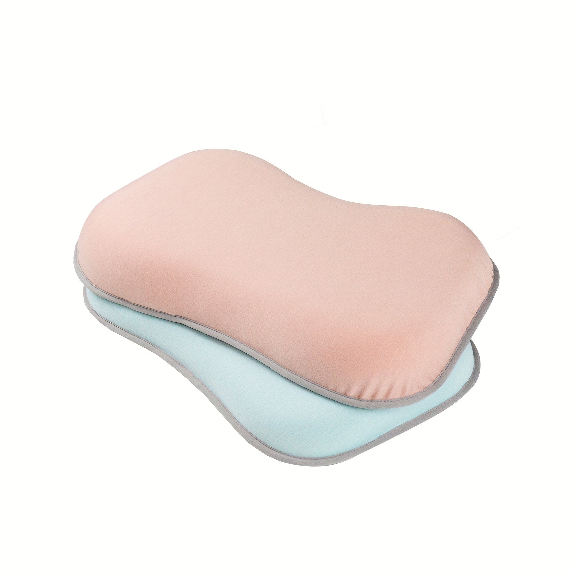 Kids Memory Foam Pillow Adjustable Height Neck Support Removable Washable