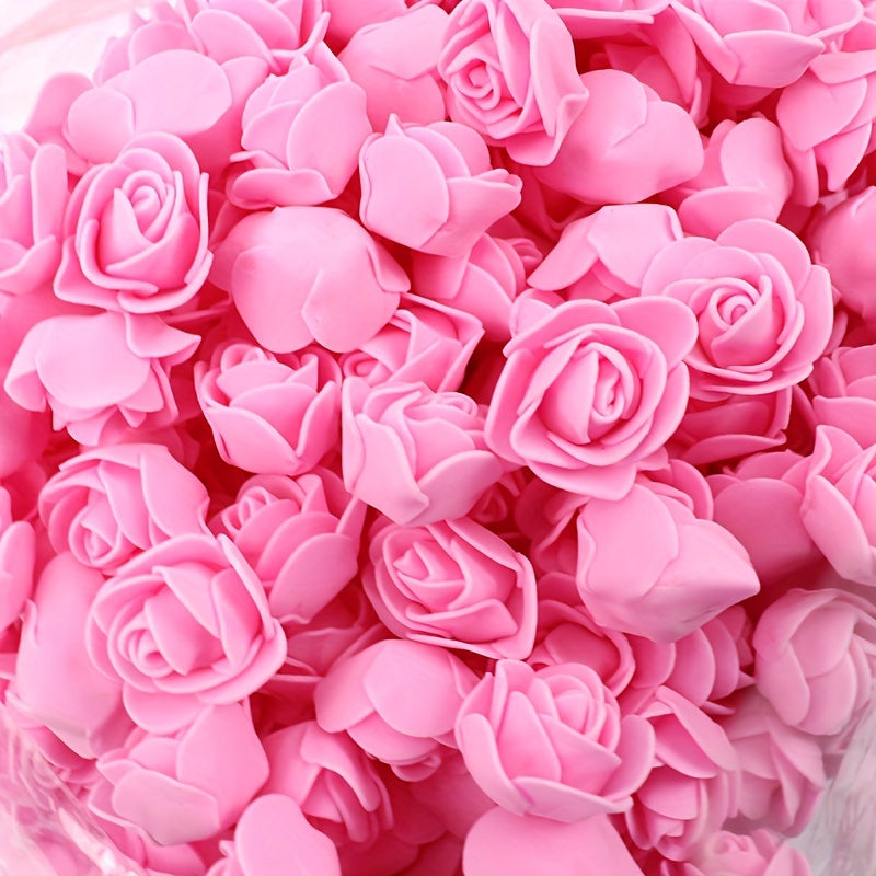 500pcs Mini PE Foam Rose Flowers Artificial DIY Wedding Party Gift