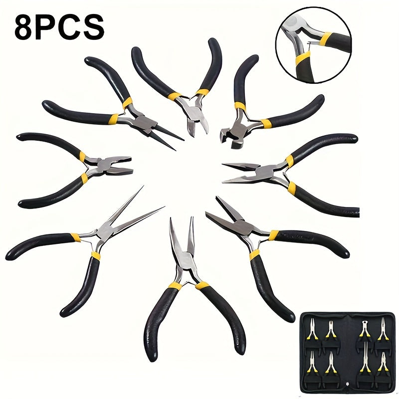 8pcs Multifunctional Pliers Set Repair Tools