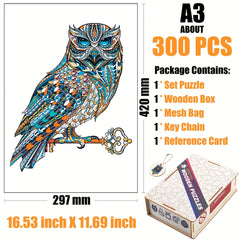 Scepter Owl Wooden Puzzle in Box