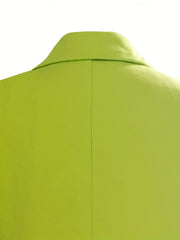 Double Breasted Lapel Blazer Casual Long Sleeve Outerwear