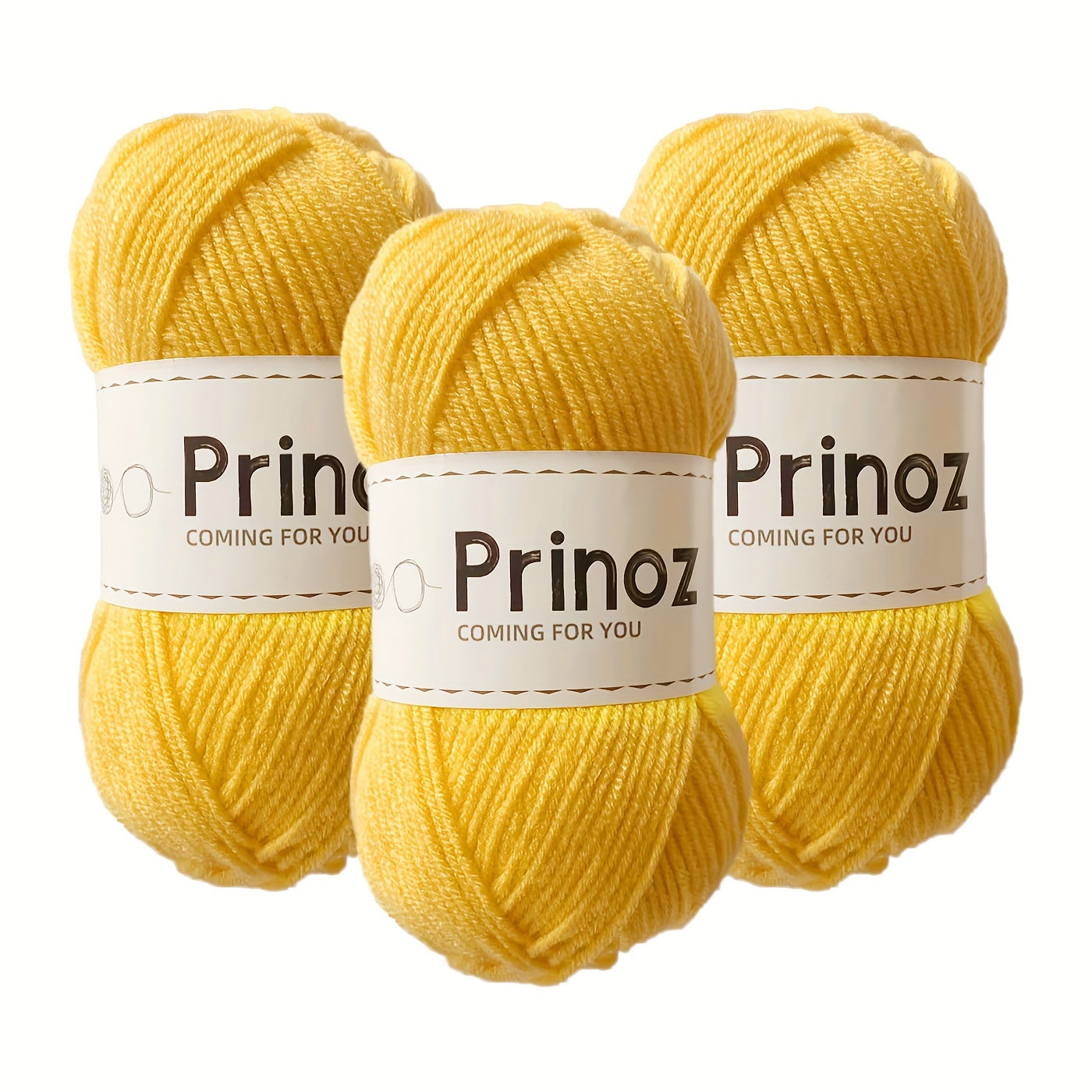 3pcs 100 Acrylic Yarn 4 Strands Solid Yarn Crocheting Knitting DIY 50g
