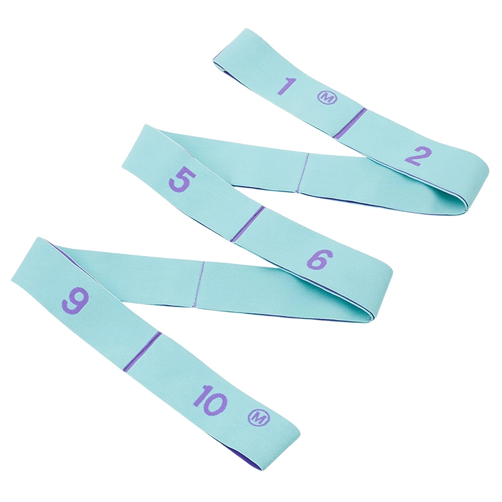 Yoga Pilates Fitness Stretching Strap Durable Polyester Elastic Band