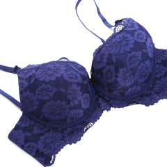 Everyday Lace Pink Bras Bow Elastane Sexy Solid Medium Stretch