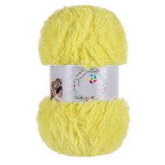 Faux Mink Fur Yarn Soft Yarn DIY Knitting Crocheting Hat Scarf Purse 100g